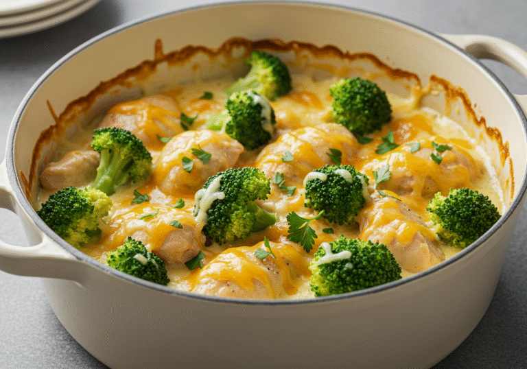 One‑Pot Cheesy Chicken & Broccoli