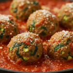 Hidden Spinach & Zucchini Meatballs